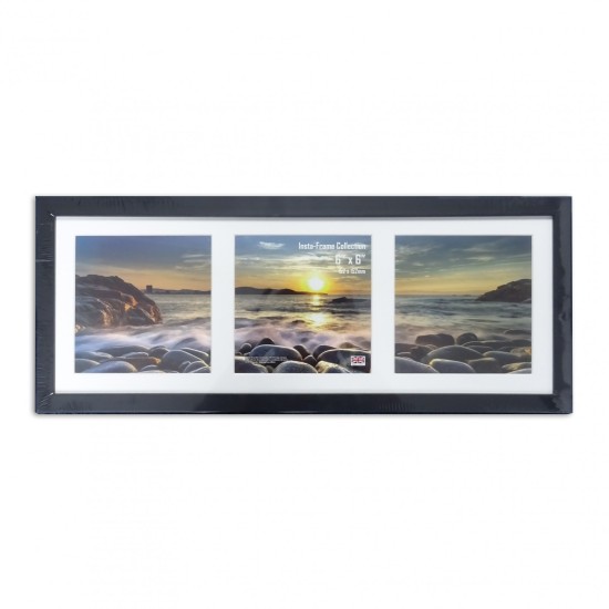 Small Lindley Black 6x6 Triple Aperture Frame