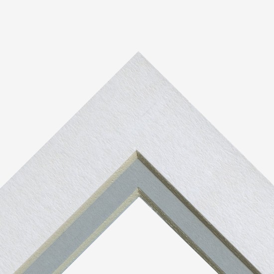 White & Dawn Grey Double Mount